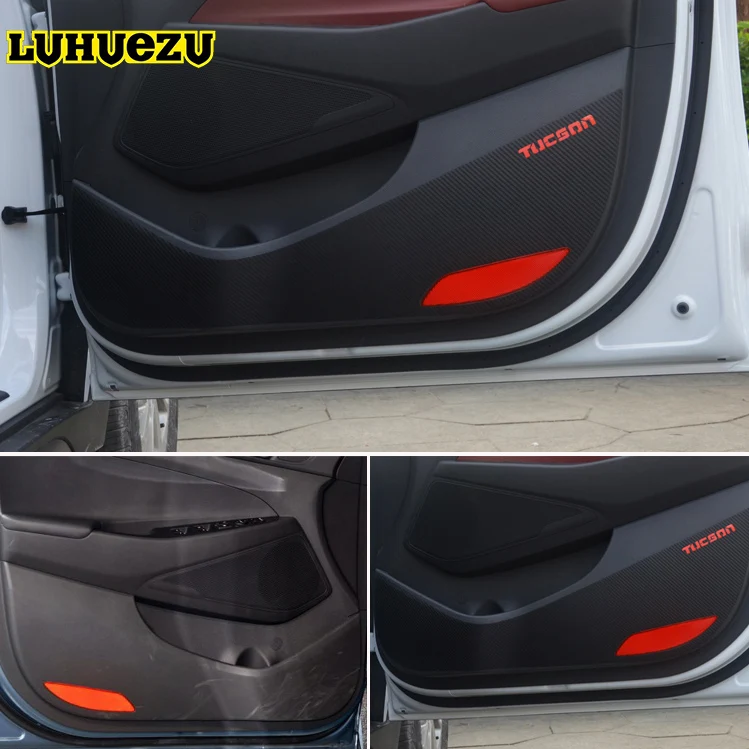 Car Interior Door Anti dirty Anti Kick Sticker For Hyundai Tucson 2015