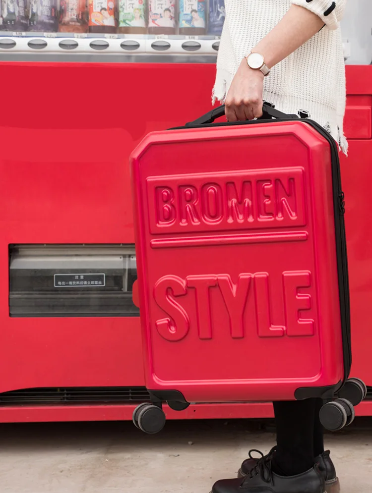 Модный чехол-20/24/28 дюймов 3D принт тележка для багажа на колесах 20 дюймов чемодан уличный стиль чемоданы Путешествия сумка багажник