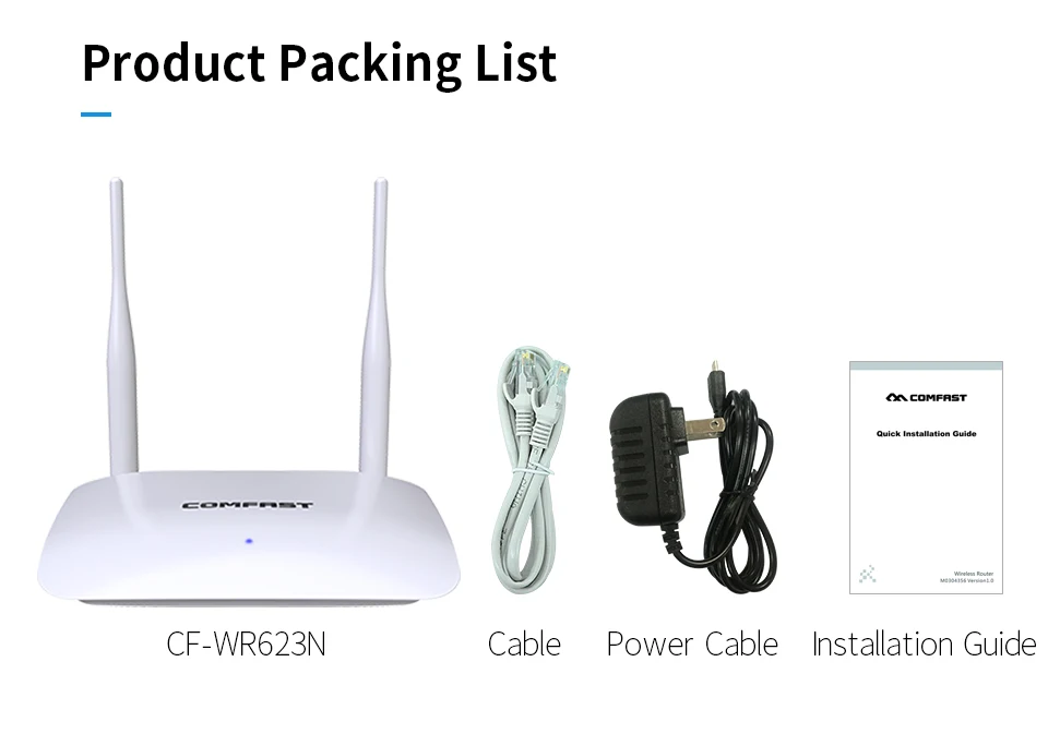 Wi-Fi покрытие домашней сети точка доступа 1 WAN+ 3 LAN RJ45 порт беспроводной wifi маршрутизатор 300 Мбит/с 2* 5dBi антеннами CF-WR623N
