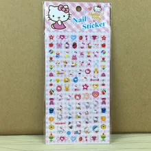 2016 New Popular Cartoon Nail Anime Sticker Children Cartoon Nail Stickers message Twitter Large Viny Instagram