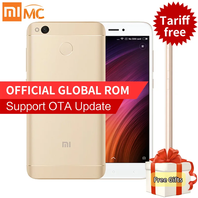 bilder für Original Xiaomi Redmi 4X4X3 GB 32 GB Smartphone 5,0 "HD Snapdragon 435 Octa-core 4100 mAh 13.0MP Globale ROM 4G LTE OTA MIUI 8,2 bilder für Original Xiaomi Redmi 4X4X3 GB 32 GB Smartphone 5,0 "HD Snapdragon 435 Octa-core 4100 mAh 13.0MP Globale ROM 4G LTE OTA MIUI 8,2