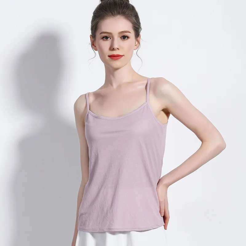

Wormwood Nylon Fabrics Women Summer Tank Top Breathable Sport Vest Female Slim Hem Camisole Basic Style Sleeveless Tops