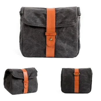 

Canvas shoulder Messenger Bag Photo Camera Waterproof Men Women Case Pack for Camera Bag