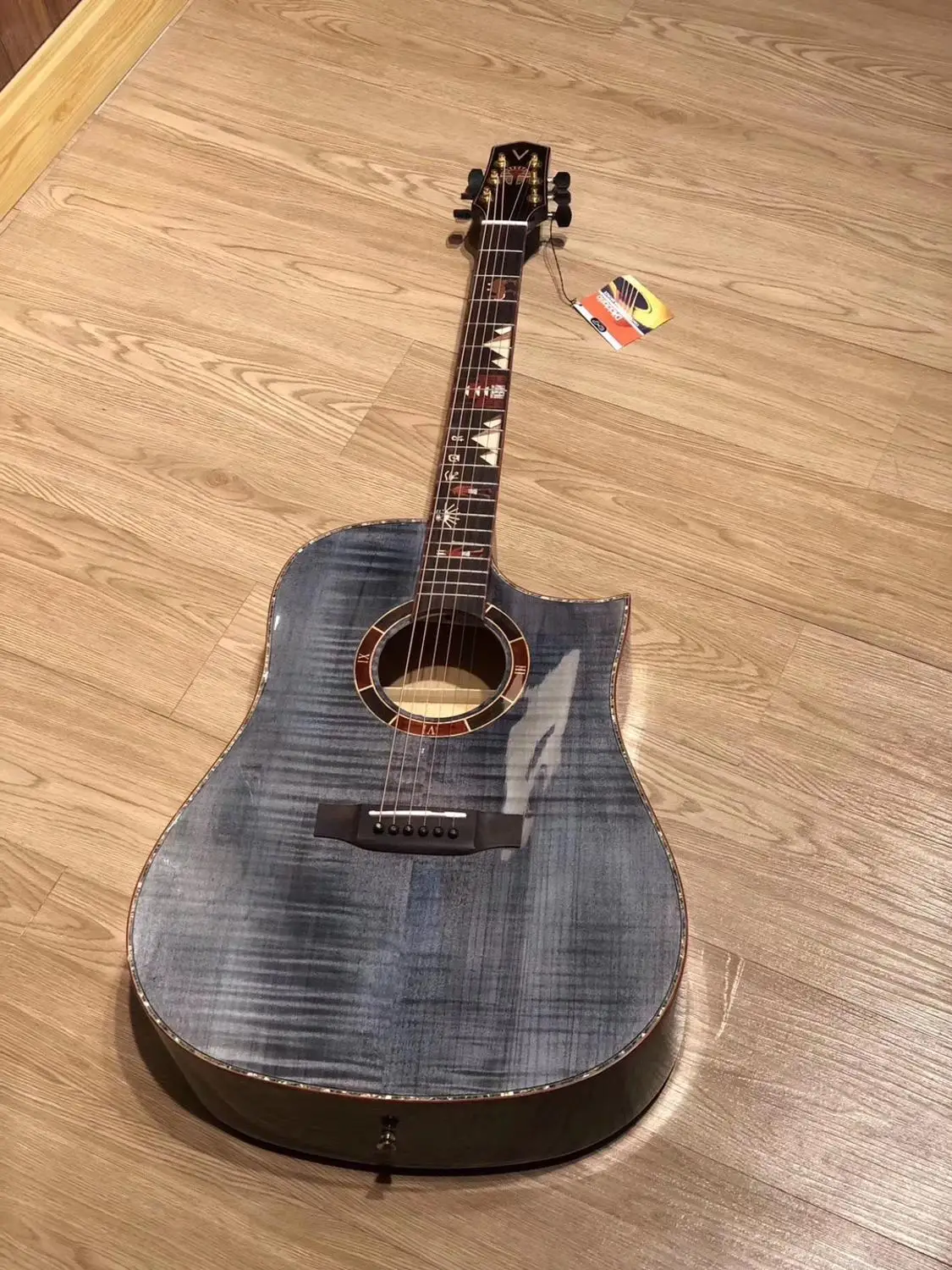 

2019 hot sale, solid flame maple top, rosewood fingerboard, 41 inch D-type guitar, free shipping