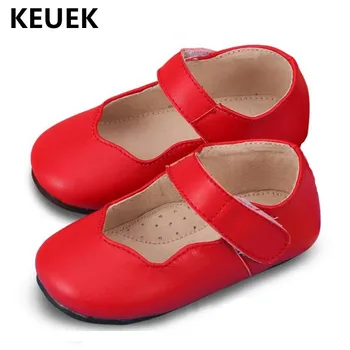 

New Girls Genuine Leather Princess Shoes Baby Spring/Autumn Casual Moccasins Toddler Leather Shoes Children Kids Flats 04