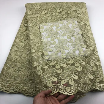 

African Lace Fabric 2019 High Quality African Tulle Lace Fabric With Stones French Net Lace For Women Dress CHYF4-3