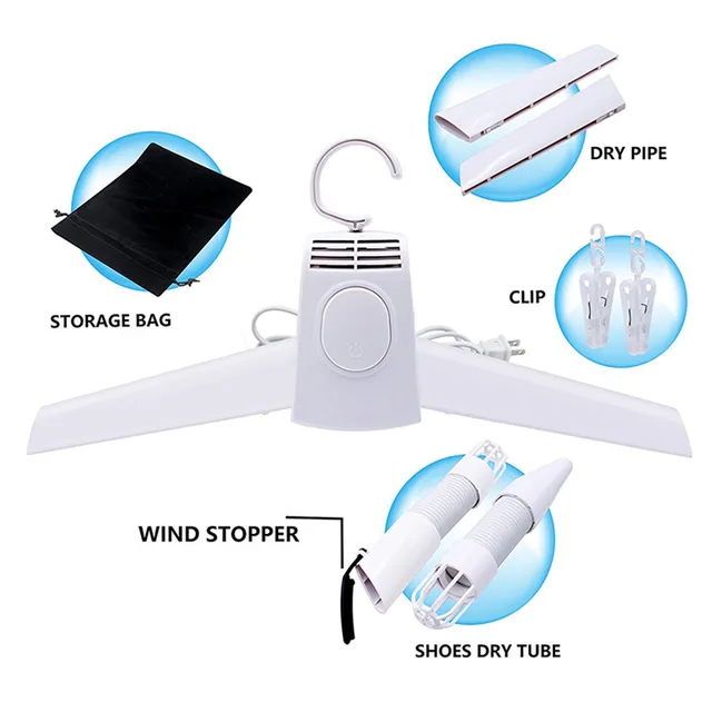 Smart Portable Clothing Drying Hanger Heater Foldable Shoes Dryer Rack Compact Electric Clothes Drying Racks Great for Business 1