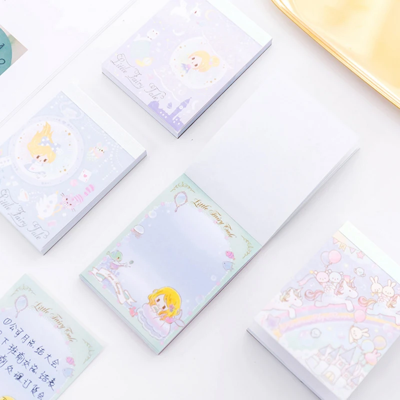 10 упаковок/партия kawaii Алиса: безумие возвращается с мультипликационным мотивом для маленькой принцессы блокнот для заметок в форме закладки для блокнота Стикеры для офиса, школы, корректирующий фигуру, оптовые поставки