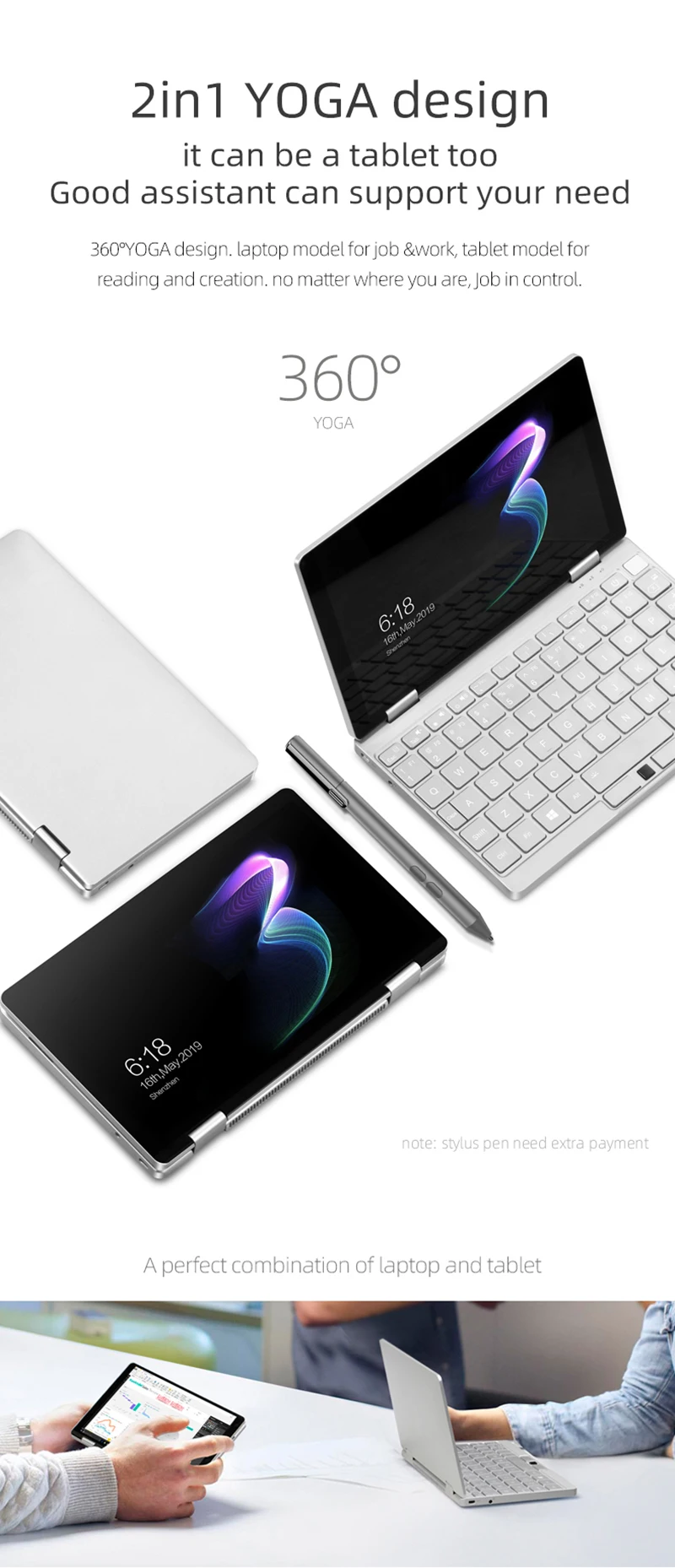 8,4 "ips экран One Mix3 карманный ноутбук Intel Core M3-8100Y двухъядерный Yoga ноутбук Window10 8 Гб DDR3 256 ГБ PCI-E SSD wifi ноутбук