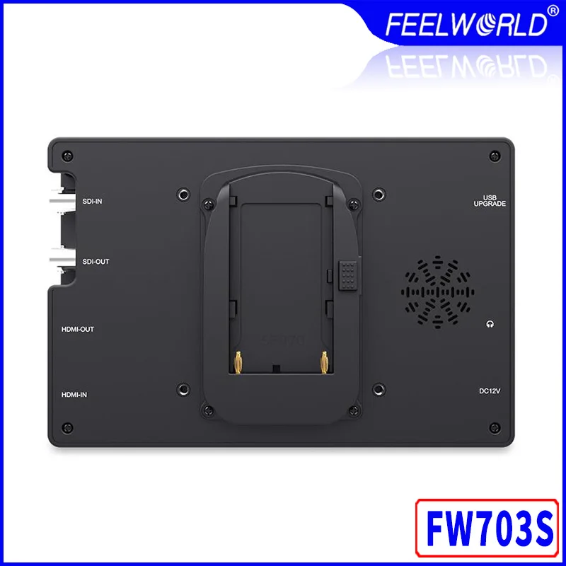 Feelworld FW703 3G SDI 4K HDMI DSLR-monitor 7 inch LCD IPS Full HD 1920x1200 draagbaar op camera Veldmonitor voor camera's