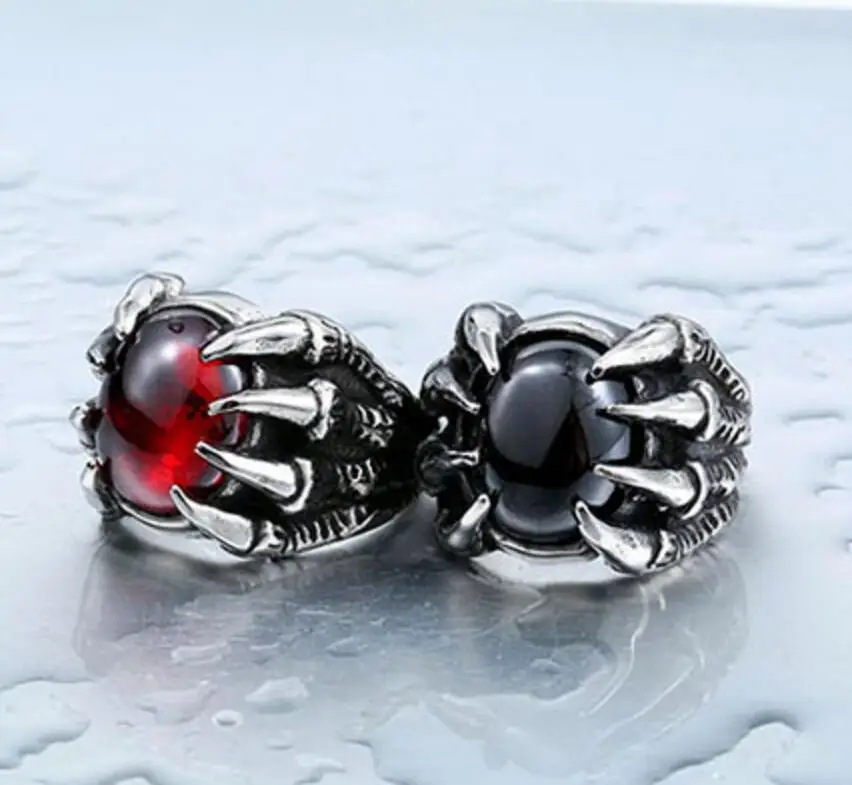 

Fashion Domineering Personality Devil's Eye Ring Unisex Stainless Steel Skeleton Ring Creative Simple Lovers Ring