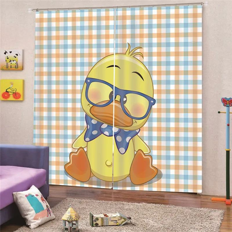 

3D Digital Print Ducks Modern blackout curtains for living room bedroom curtains for window treatment drapes blackout M19