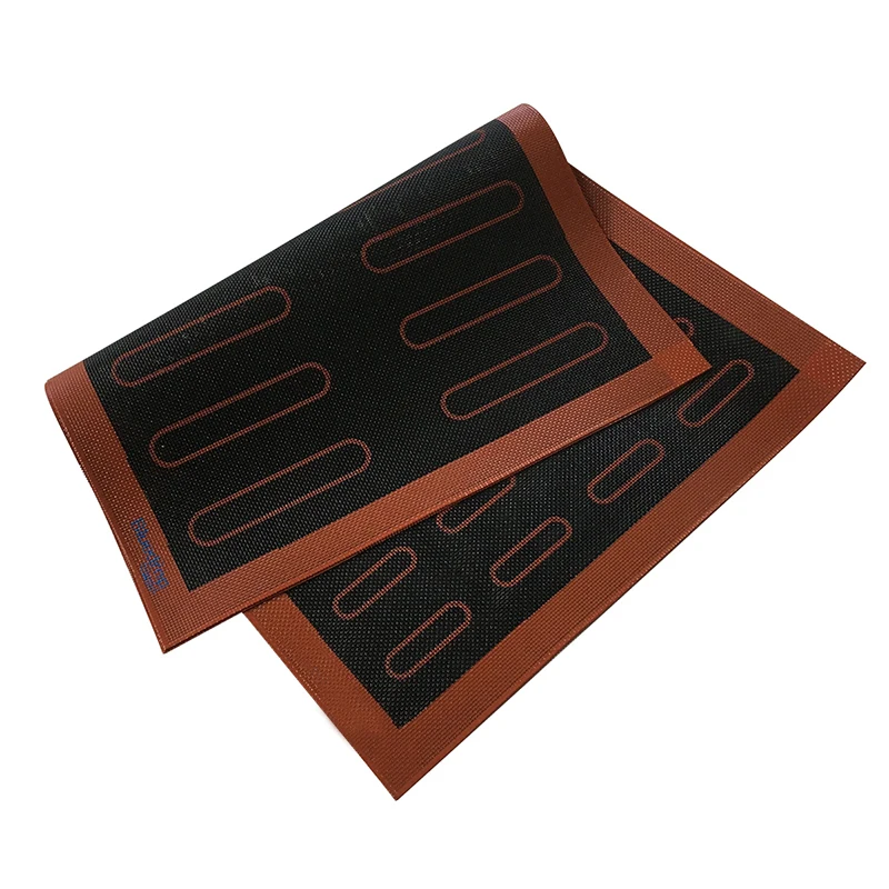 4.7 inch and 2.36 inch Eclair Baking Silicone Baking Mold Eclair 18 and 44 Cavity Non-Stick Lady finger Thumb Cake Mat