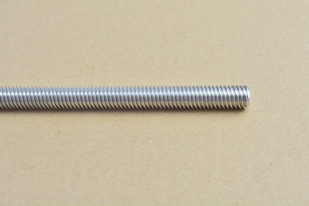 304 нержавеющая сталь T12 винт длина 1000 мм свинец 2 мм 3 мм 8 мм трапециевидный шпиндель винт 1 шт