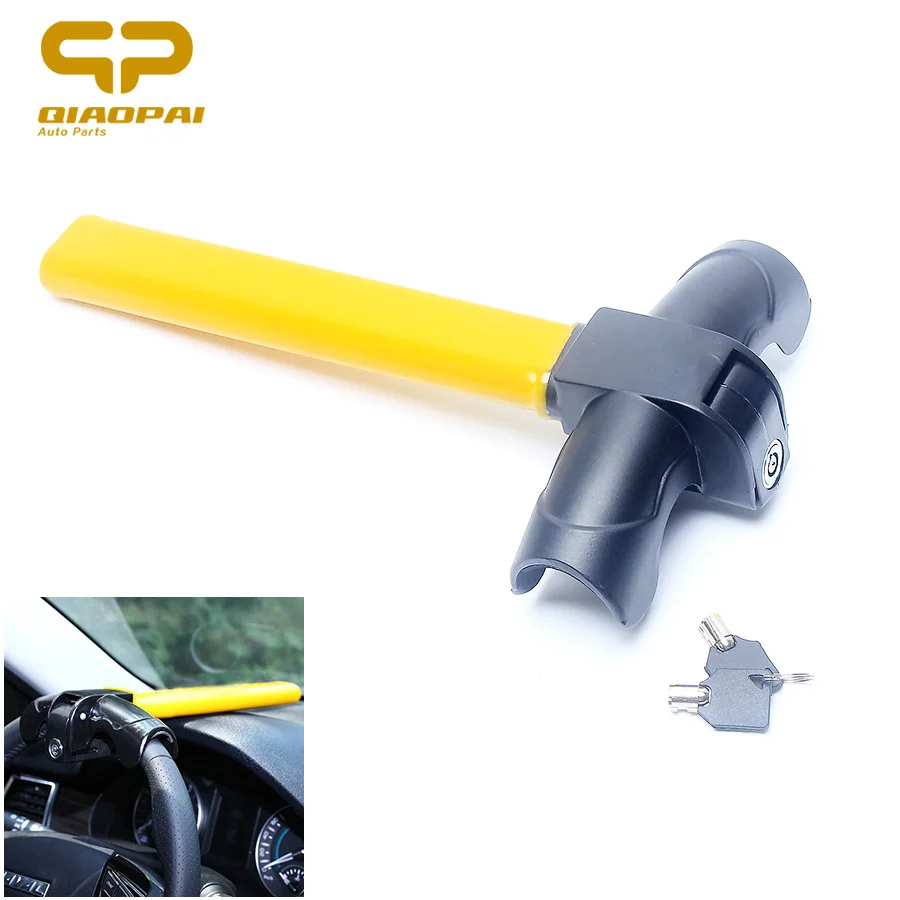 T type Car semi-automatic steering wheel lock anti-theft device security lock 2keys heavy duty locking mechanism prevent theft T type Car semi-automatic steering wheel lock anti-theft device security lock 2keys heavy duty locking mechanism prevent theft