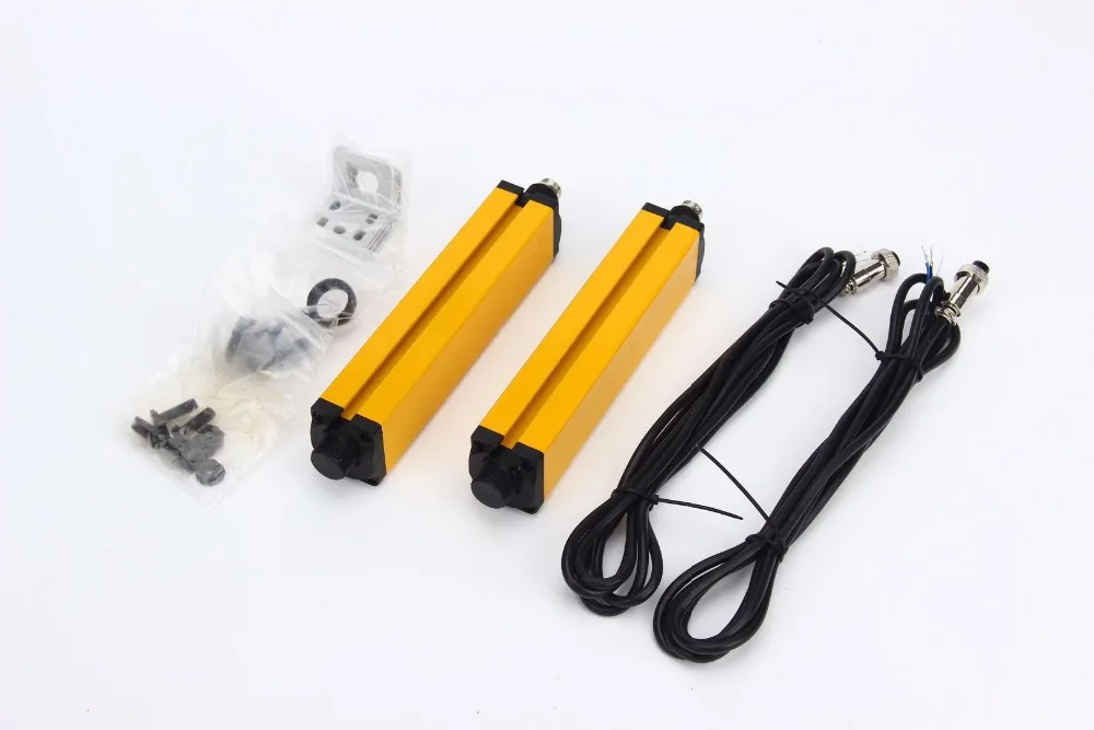 

CHOAN GM4004J 40MM 4Beams Relay Output Safety Light Grating Curtain Switch Sensor Photoelectric Transmitter and Receiver