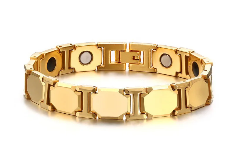 

Top quality tungsten steel germanium energy wristband stainless steel power bangle health and fitness balance bracelet