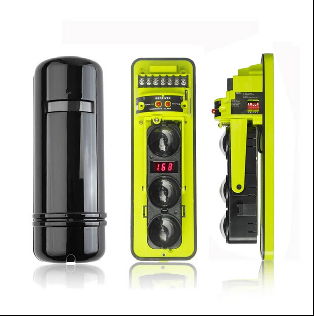 

IP66 4 Channel LED display 250M three Beam Photoelectric Beam Detector/Indoor and Outdoor Wired Barrier Beam - IR Alarm Sensor