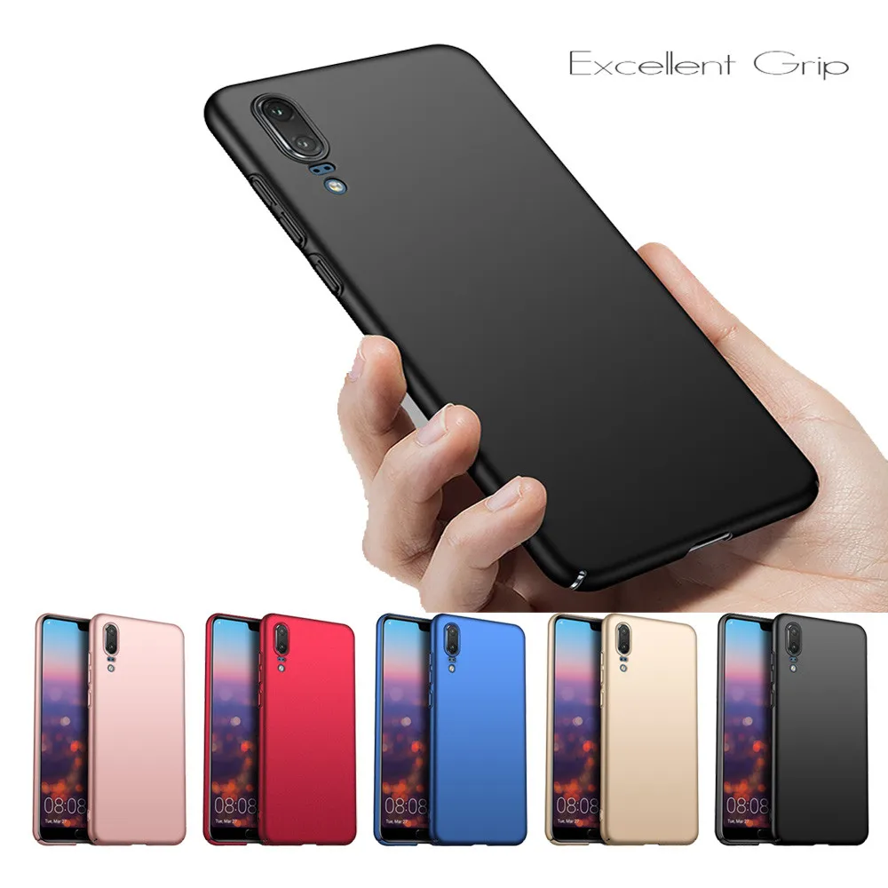

Solid Mobile Phone Case For Huawei P20 P20Pro P20Lite Luxury Matte Slim Thin Soft Silicone TPU Case Cover Pure Color Case