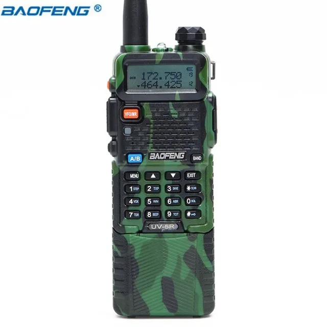 Baofeng UV-5R 3800 мАч портативная рация 5 Вт Двухдиапазонная UHF 400-520 МГц VHF 136-174 МГц двухсторонняя рация портативная рация CB Ham радио - Цвет: camo color