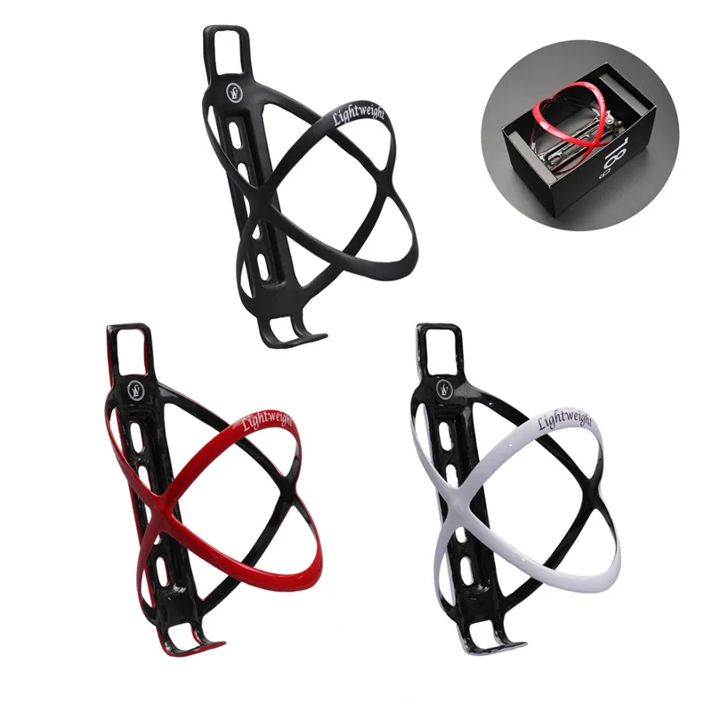 Porte-bidon Vélo Carbone OrangeltdUK - Léger Universel - Rouge/blanc/noir