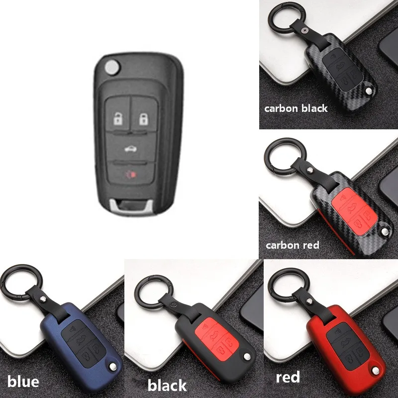 АБС-пластик углеродного волокна Силиконовое защитное покрытие для автомобильных ключей защитный чехол для BUICK и для Chevrolet Cruze для вооруженные силы США MOKKA BUICK - Название цвета: C