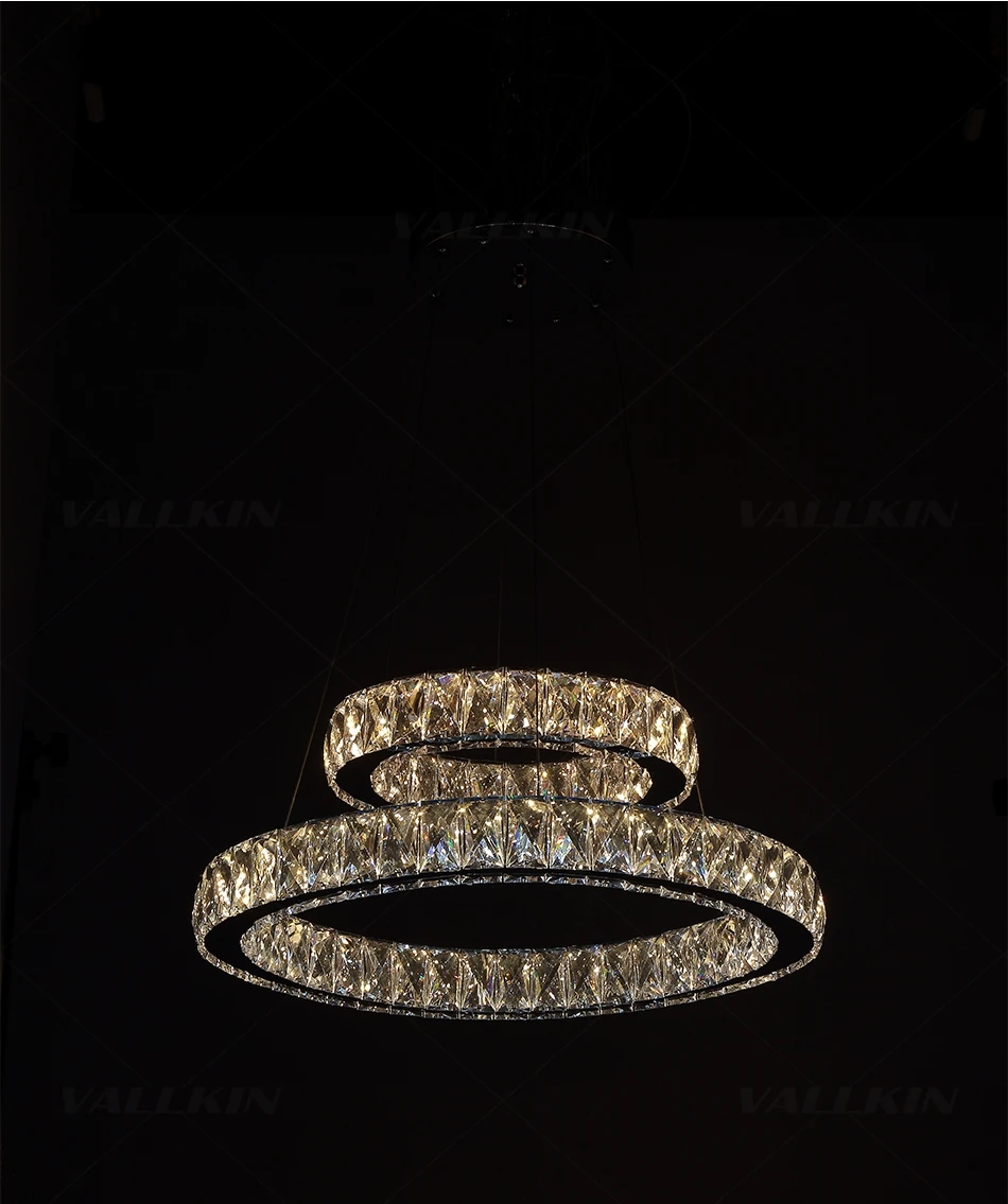 Обеденный светодиодный кристалл подвесной светильник популярных кольцо с бриллиантом Хрустальные подвесные светильники современный