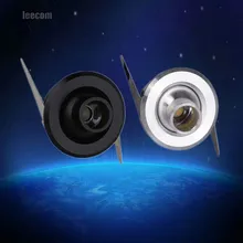 10 шт. 1 Вт 3 Вт светодиодный прожектор мини светодиодная лампа потолочное освещение регулируемый угол теплый белый корпус лампа Ac85-265v Iq