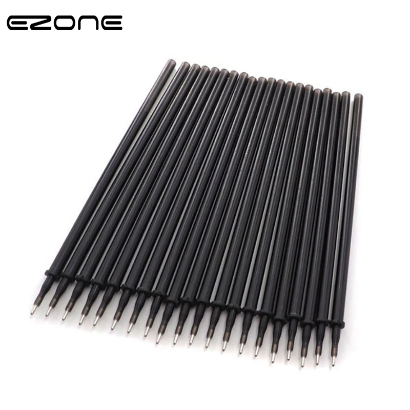 

EZONE 20PCS Erasable Pen Refill 0.5mm Needle Nose Blue/Black Ink Rod Magic Erasable Pen Students Writing Pens Gift For Students