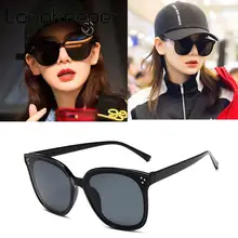 LongKeeper Luxury Cat Eye Sunglasses Women Fashion Round Sun Glasses Travel Goggles Eyewear UV400 OculosDe Sol