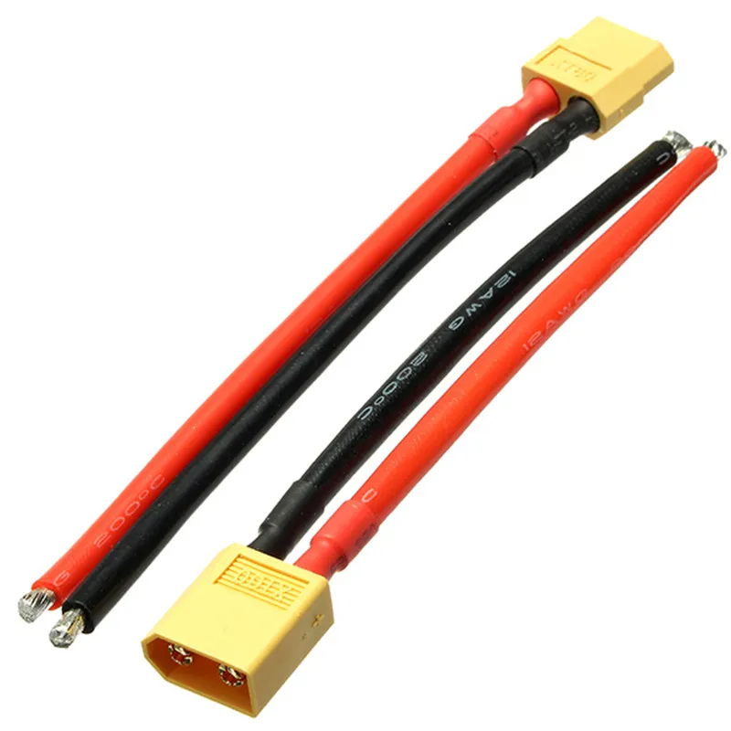 Amass XT60 Мужской Женский Разъем 12AWG 10 см кабель питания для зарядного устройства провод запасная Запчасти для RC Мультикоптер Квадрокоптер модуль