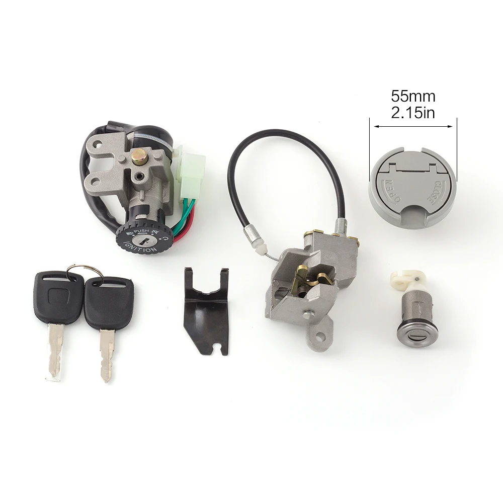 

For Taotao Eagle ATM50 A/A1 Scooter Moped Motorcycle 12V Ignition Switch Lock Fuel Gas Cap Lock Key Seat for MotoFino MF50QT MF5