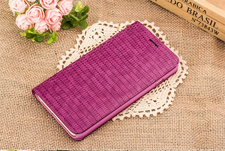 

Ultra slim High Quality QIALINO design flip woman phone cover for iphone6/6s 4.7 real leather / wallet case sexy crododile
