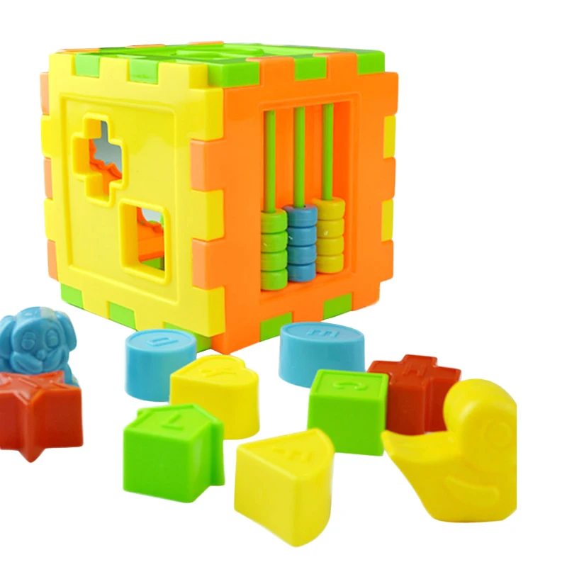Новые детские развивающие кубики, Сортировочная коробка, строительные блоки, животные, геометрическая форма соответствия, Обучающие Детские интеллектуальные игрушки