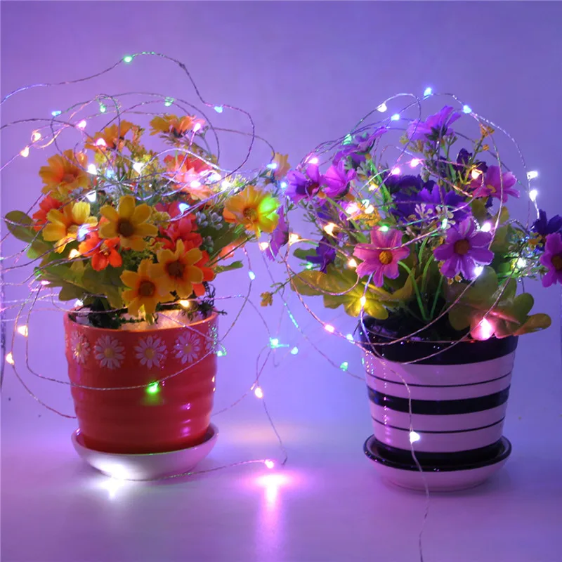

1Pcs 5M 10M Copper Silver Wire USB LED String lights Waterproof Holiday lighting For Fairy Christmas Wedding Party Decoration