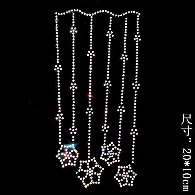 

2pcs/lot Snowflake decor applique patches iron on transfer hot fix rhinestone motif iron on transfers motif for pants