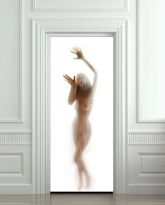 DIY 3D сексуальная леди наклейка на дверь Фреска домашний декор для спальни гостиной плакат ПВХ водонепроницаемая наклейка 77*200 см