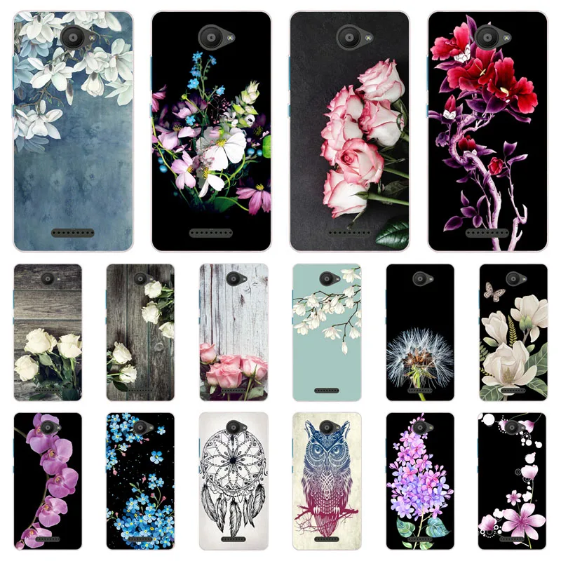 

for BQ Aquaris U Lite Case,Silicon Popular flowers Painting Soft TPU Back Cover for BQ Aquaris U Protect Phone cases