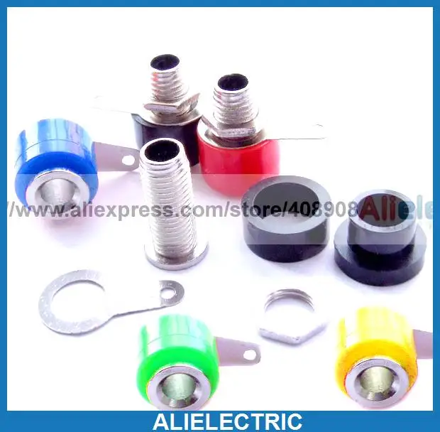 

200 Pcs each color 40 pcs 5 Color Banana Socket Jack for Test Banana Plug