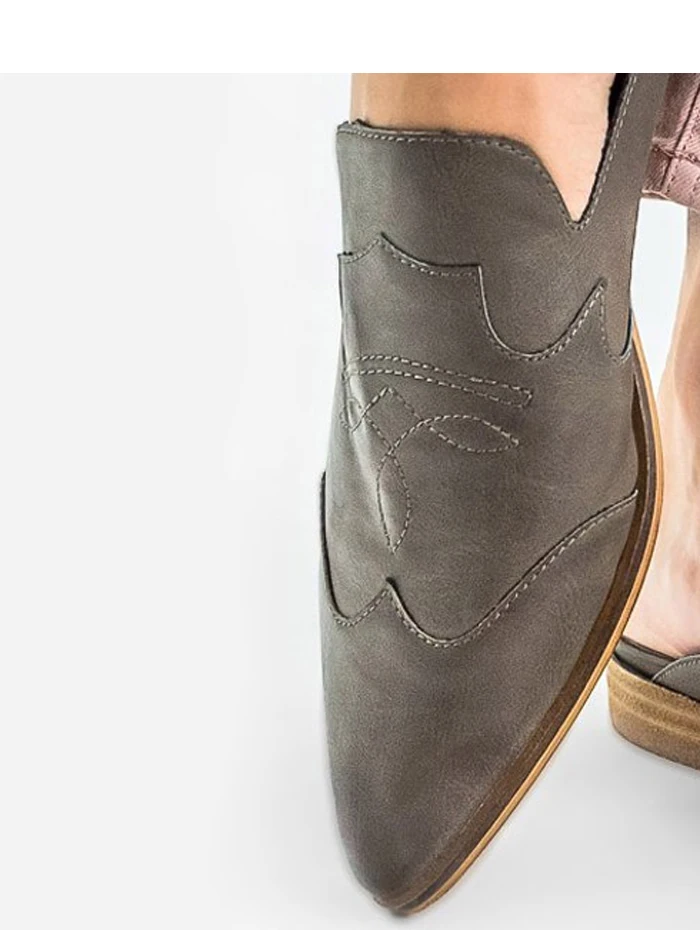 NAN JIU MOUNTAIN/2019 летние туфли на плоской подошве-тапочки на подошве Распарованные туфли с острыми носками 8-Цвет PU Для женщин обувь резиновая