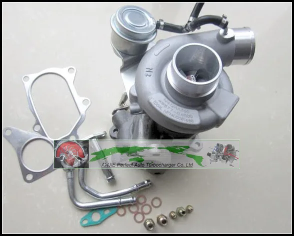 Turbo For SUBARU Forester Impreza 1998- 58T EJ20 EJ205 2.0L 211HP TD04L 49377-04300 14412-AA360 Turbocharger with gaskets pipe (2)