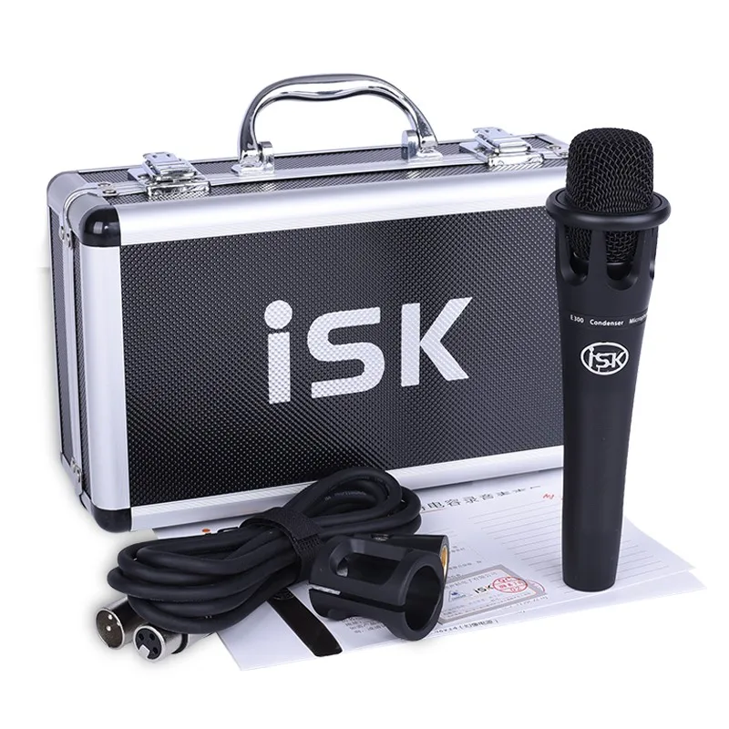 Новый ISK E300 конденсаторный микрофон для караоке профессиональный телефон
