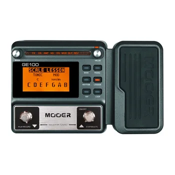 

MOOER GE100 Guitar Multi-effects Processor Effect Pedal with Loop Recording Tuning Tap Tempo Rhythm Setting Scale & Chord Lesson