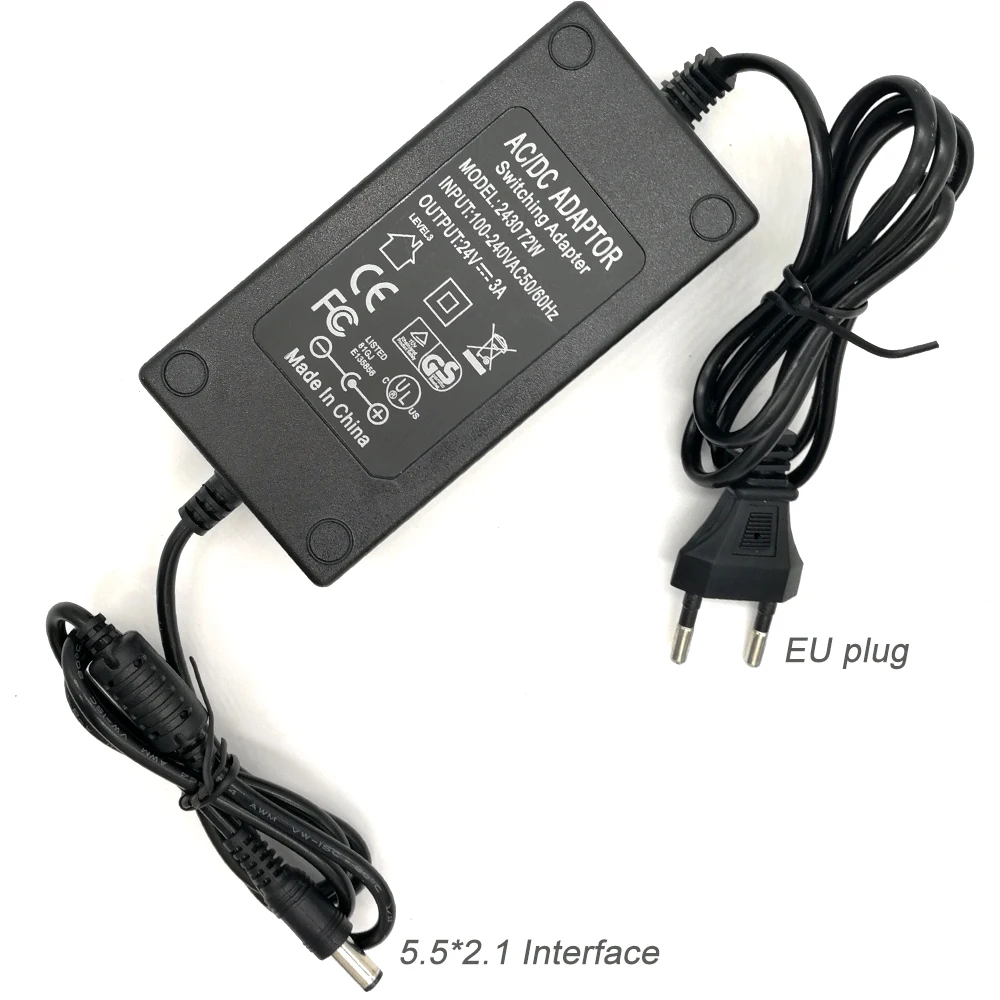 QUICKO Новый 24V3A 5 5*2 1/2 мм 72 Вт блок питания для OLED LED T12 942/941 Мини паяльная станция STC
