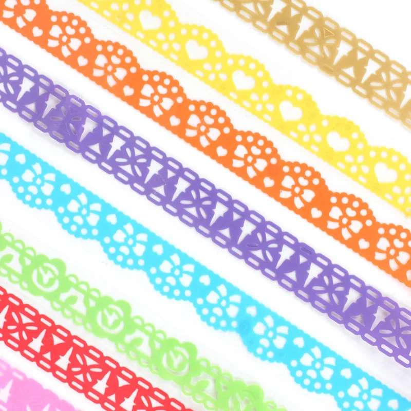 

1pcs/lot Cute Lace Sticky Paper Self-Adhesive Washi Tape Sticker Scrap booking Decorative DIY Craft Tools for students supplies