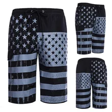 KLV мужские шорты свободного кроя с принтом флага быстросохнущие пляжные шорты штаны для серфинга штаны с принтом costumi da bagno купальник человек# A25