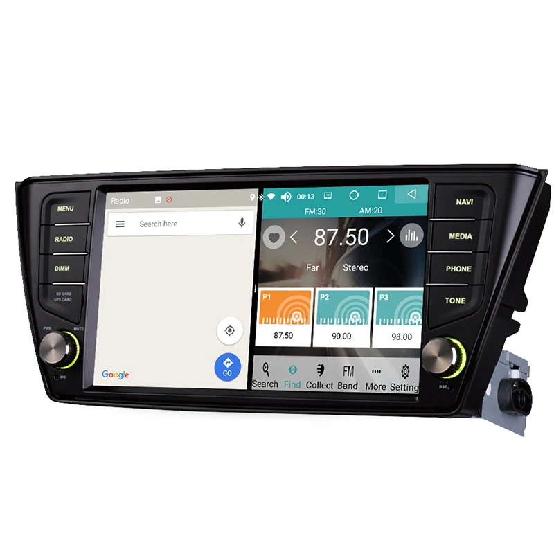 Flash Deal Android 8.0 Car Multimedia Player 8 Inch Audio Radio Video Entertainment 1 Din Navigation System For Skoda Fabia 2015-2018 4