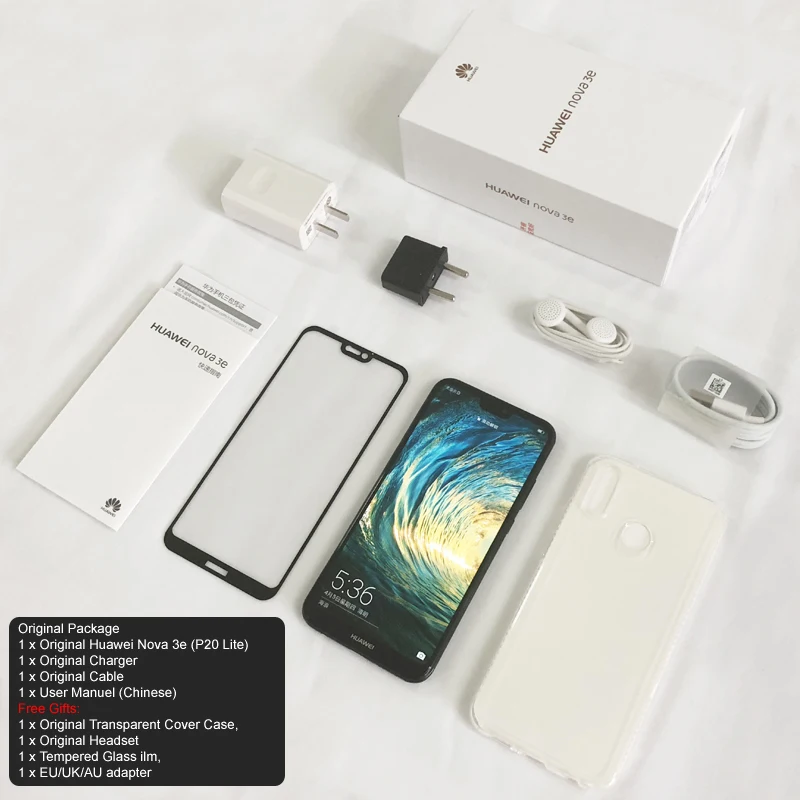 Huawei P20 Lite глобальная прошивка Nova 3e 4G LTE мобильный телефон Лицо ID 5 84 &quotэкран Android 8 0