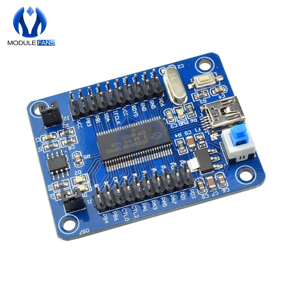 1 шт. EZ USB FX2LP CY7C68013A материнская плата макетная логический анализатор с I2C Serial SPI Diy