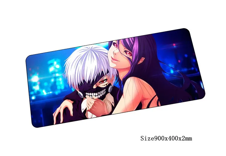 Одежда с надписью «Tokyo Ghoul коврик для мыши 900x400 мм коврик для мыши компьютер коврик для мыши с изображением очаровательной игровой коврик геймер клавиатура, Мышка для ноутбука коврики - Цвет: size900x400x2mm